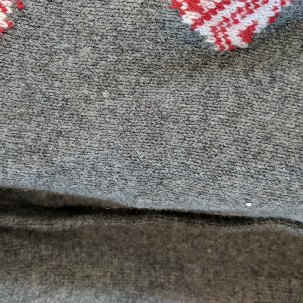 Yes Lola reindeer holiday sweater with glitter - Picture 7 of 9